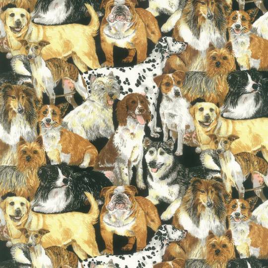 Doggie Delight Colour 1 Fat Quarter